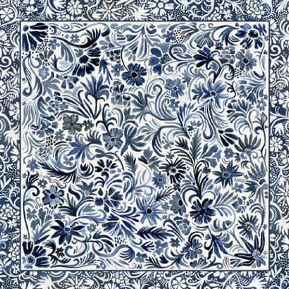 Denim Flowers - Scarf Bandana Scarves xoxo Default Title