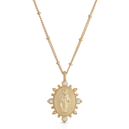 Lady Lourdes Pendant in Gold NECKLACES JOY DRAVECKY