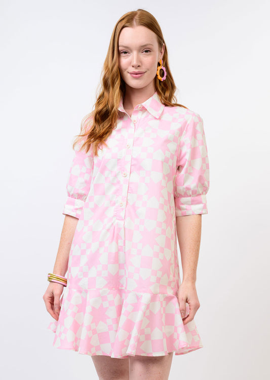 Quilting Bee Pink Star Dress