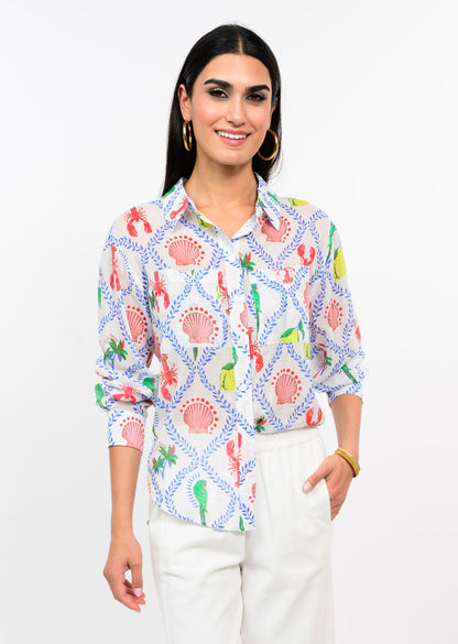 Coastal Long Sleeve Camp Shirt