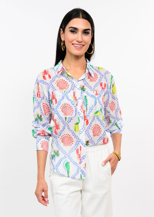 Coastal Long Sleeve Camp Shirt