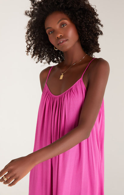 Tiana Crinkle Midi Dress - Rose Violet Midi Dresses Z-Supply   