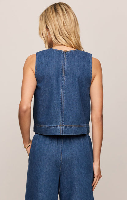 Sun Seeker Denom Cropped Tank TOP Z Supply