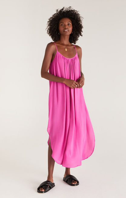 Tiana Crinkle Midi Dress - Rose Violet Midi Dresses Z-Supply   