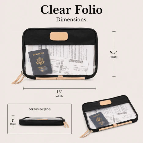 Clear Folio (Order in any color!) Folders Jon Hart