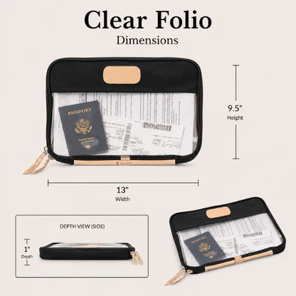 Clear Folio (Order in any color!) Folders Jon Hart