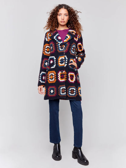 Crochet Pattern Coat - Navy CARDYORJKT Charlie B   