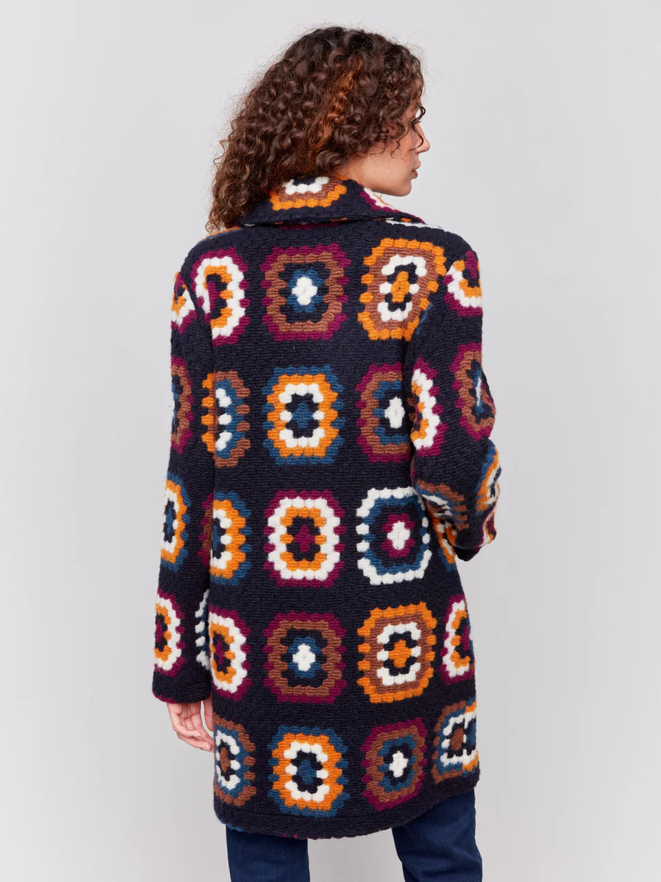 Crochet Pattern Coat - Navy CARDYORJKT Charlie B   