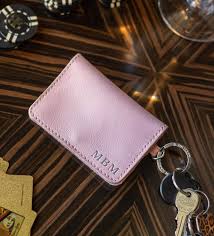 Leather ID Wallet (Order in any color!) Wallets Jon Hart Blush Leather  