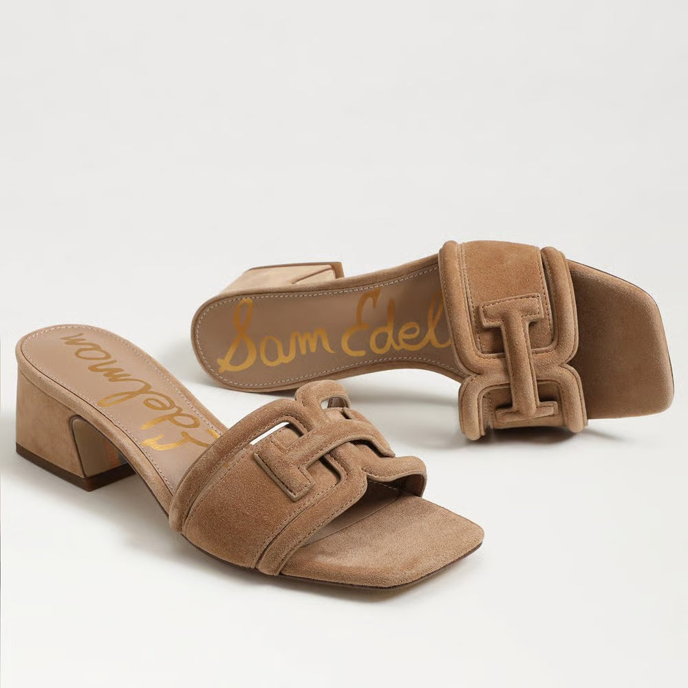 Waylon Slide Low Heel - Cyprus Tan Suede Shoes Sam Edelman