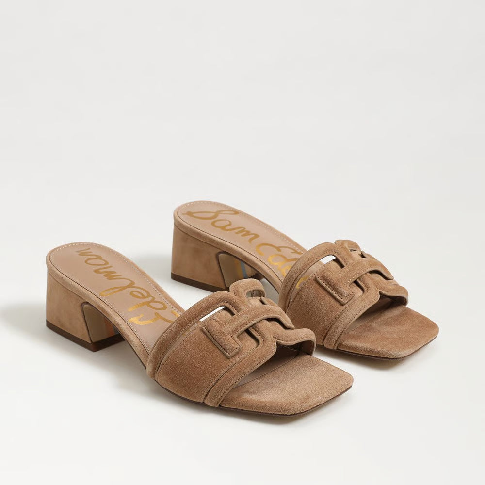 Waylon Slide Low Heel - Cyprus Tan Suede Shoes Sam Edelman