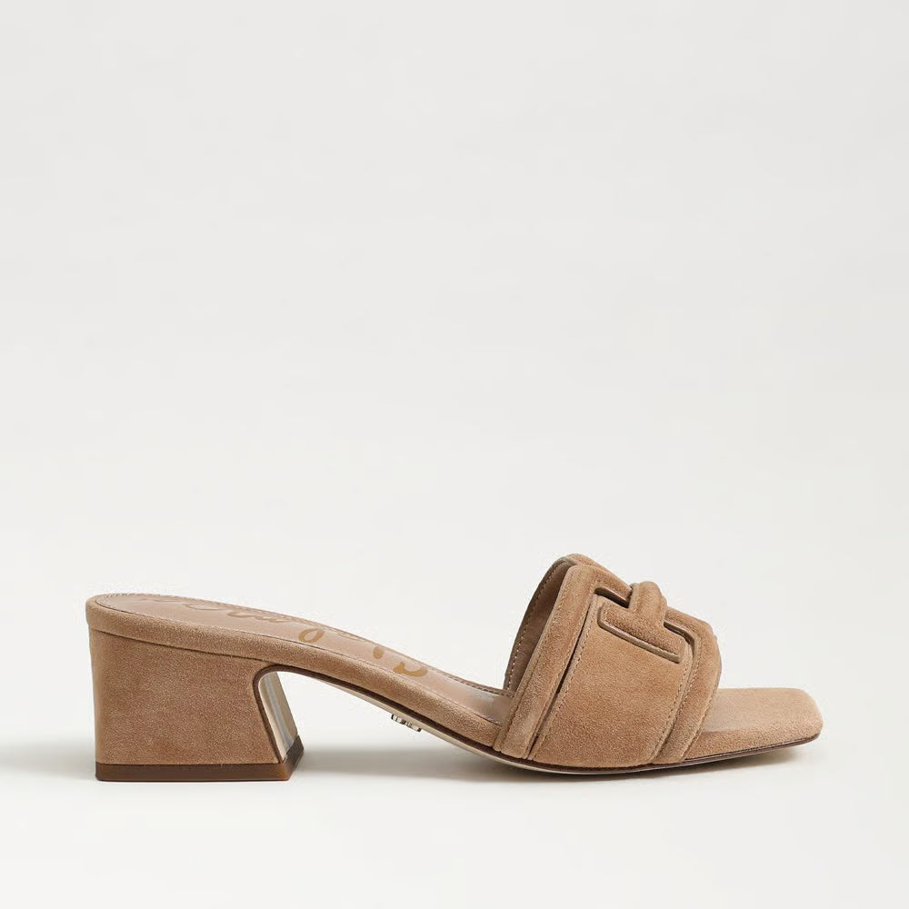 Waylon Slide Low Heel - Cyprus Tan Suede Shoes Sam Edelman