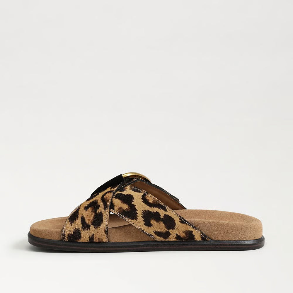 Darla Buckle Slide Sandal - Leopard Shoes Sam Edelman
