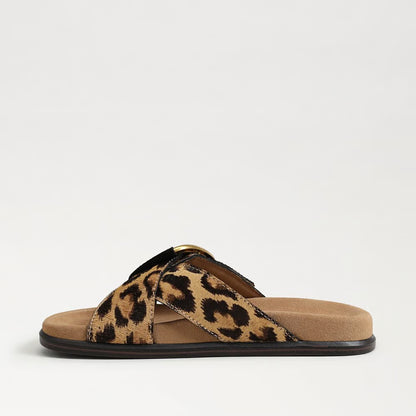 Darla Buckle Slide Sandal - Leopard Shoes Sam Edelman