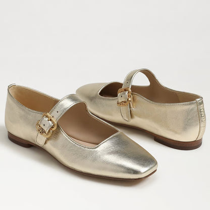 Michaela Mary Jane Flats - Dark Silver Sage Velvet SHOES Sam Edelman