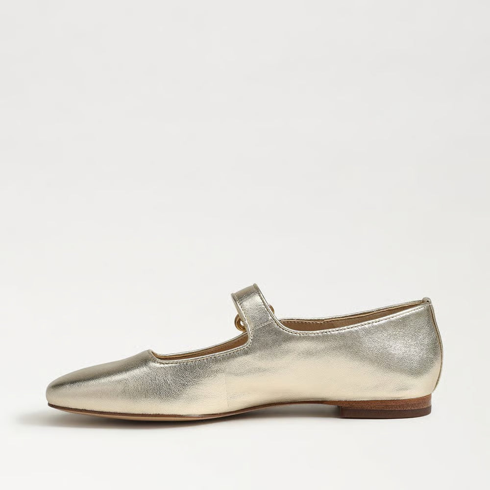 Michaela Mary Jane Flats - Dark Silver Sage Velvet SHOES Sam Edelman