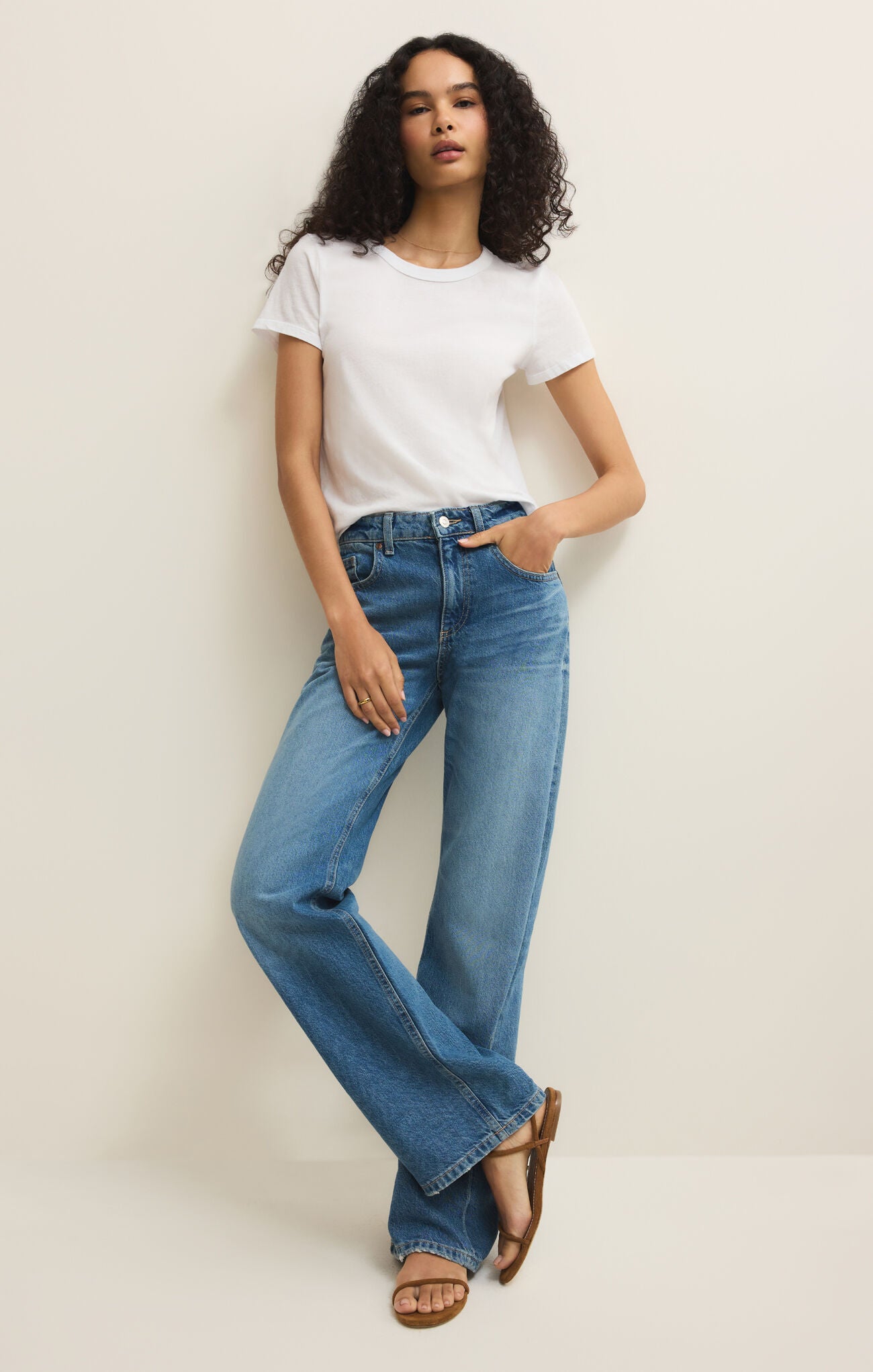 Junie Tee Shirt White TOP Z Supply