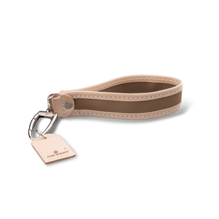 Pearl Key Fob (Order in any color!) Key Rings Jon Hart Saddle Coated Canvas