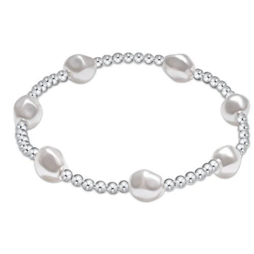 Admire Sterling 3mm Bead Bracelet - Pearl Bracelets Enewton   