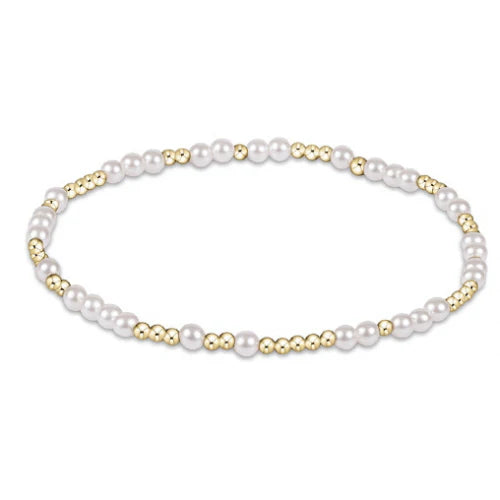 Hope Unwritten 3mm Bead Bracelet - Pearl Bracelets Enewton   