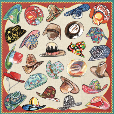 Ten Gallon Hat - Scarf Bandana Scarves xoxo