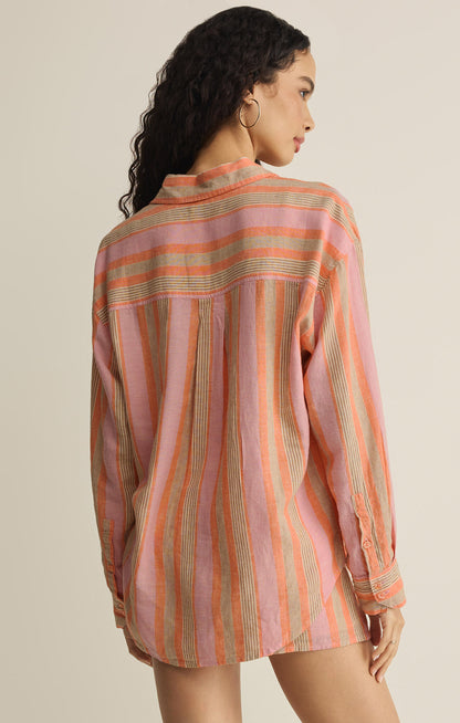 The Perfect Linen Striped Top - Tiger Lily TOP Z Supply