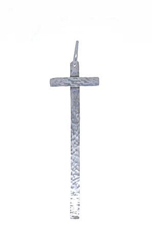 Hammered Santa Fe Cross