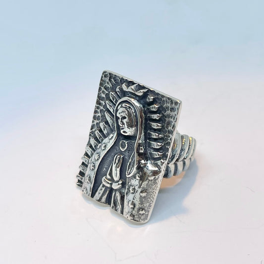 All Silver Rectangle Guadalupe Ring Rings Dian Malouf 5 (Allow 1-2 weeks)  