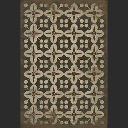 Vinyl Floor Mat - Pattern 03 Oz Rectangle spicher and co Rectangle: 38x56  