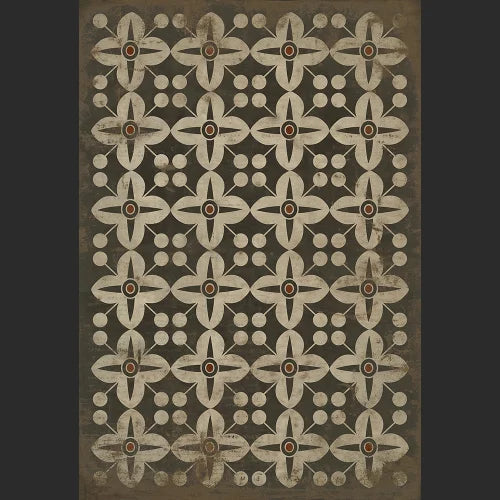 Vinyl Floor Mat - Pattern 03 Oz Rectangle spicher and co Rectangle: 52x76  