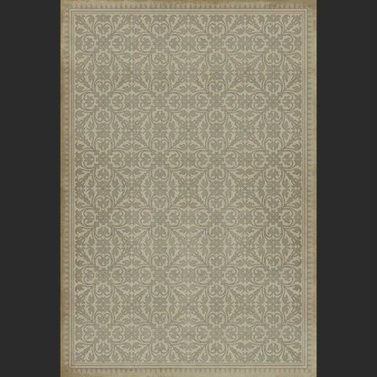 Vinyl Floor Mat - Pattern 21 the White Rabbit Rectangle spicher and co Rectangle: 38x56  