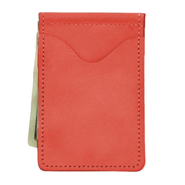 McClip (Order in any color!) Card Holders Jon Hart Salmon Leather  