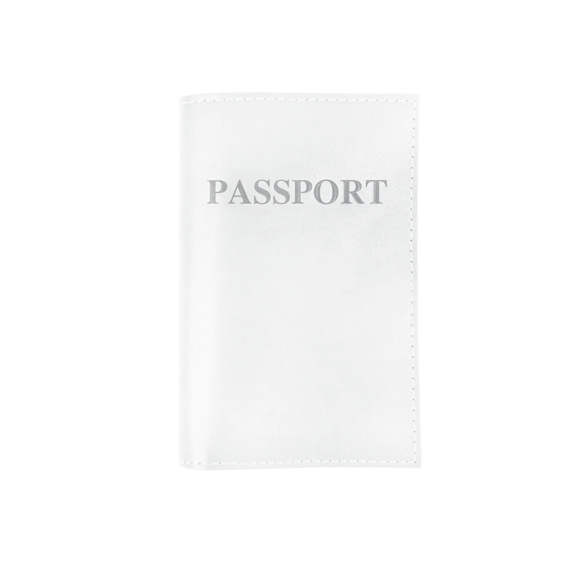 Passport Cover (Order in any color!) Card Holders Jon Hart White Leather  
