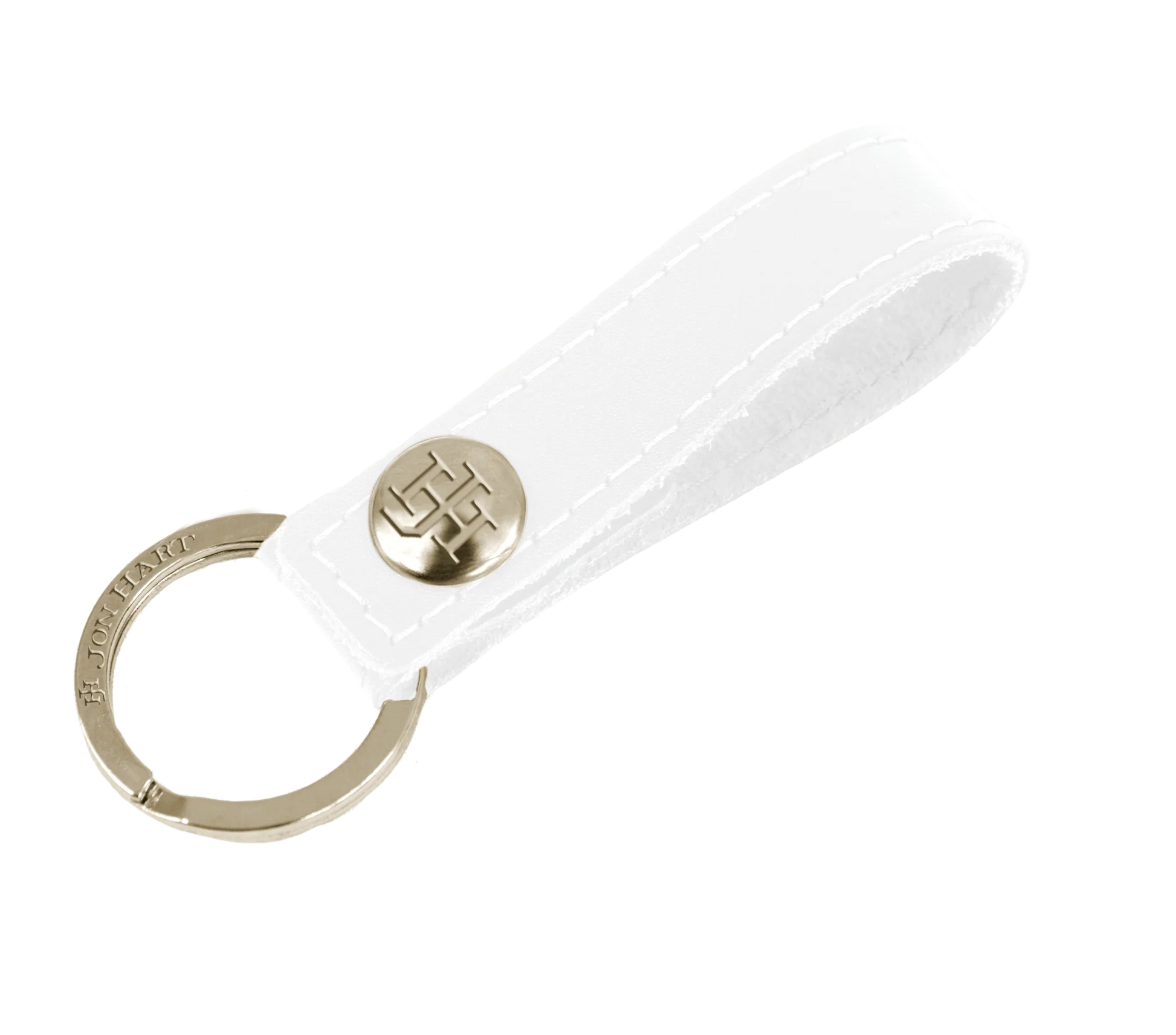 Key Ring (Order in any color!) Key Rings Jon Hart White Leather  