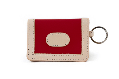ID Wallet (Order in any color!) Wallets Jon Hart Red Coated Canvas  