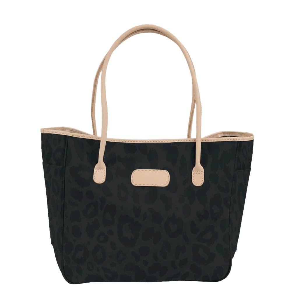 Tyler Tote (Order in any color!) Totes Jon Hart Dark Leopard Coated Canvas  