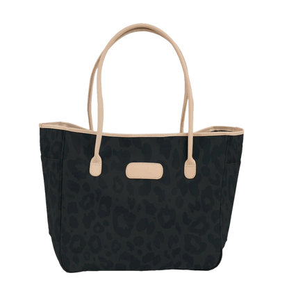 Tyler Tote (Order in any color!) Totes Jon Hart Dark Leopard Coated Canvas  