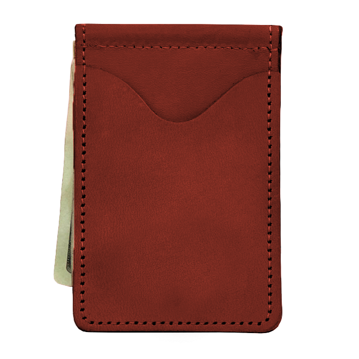 McClip (Order in any color!) Card Holders Jon Hart Wine Leather  