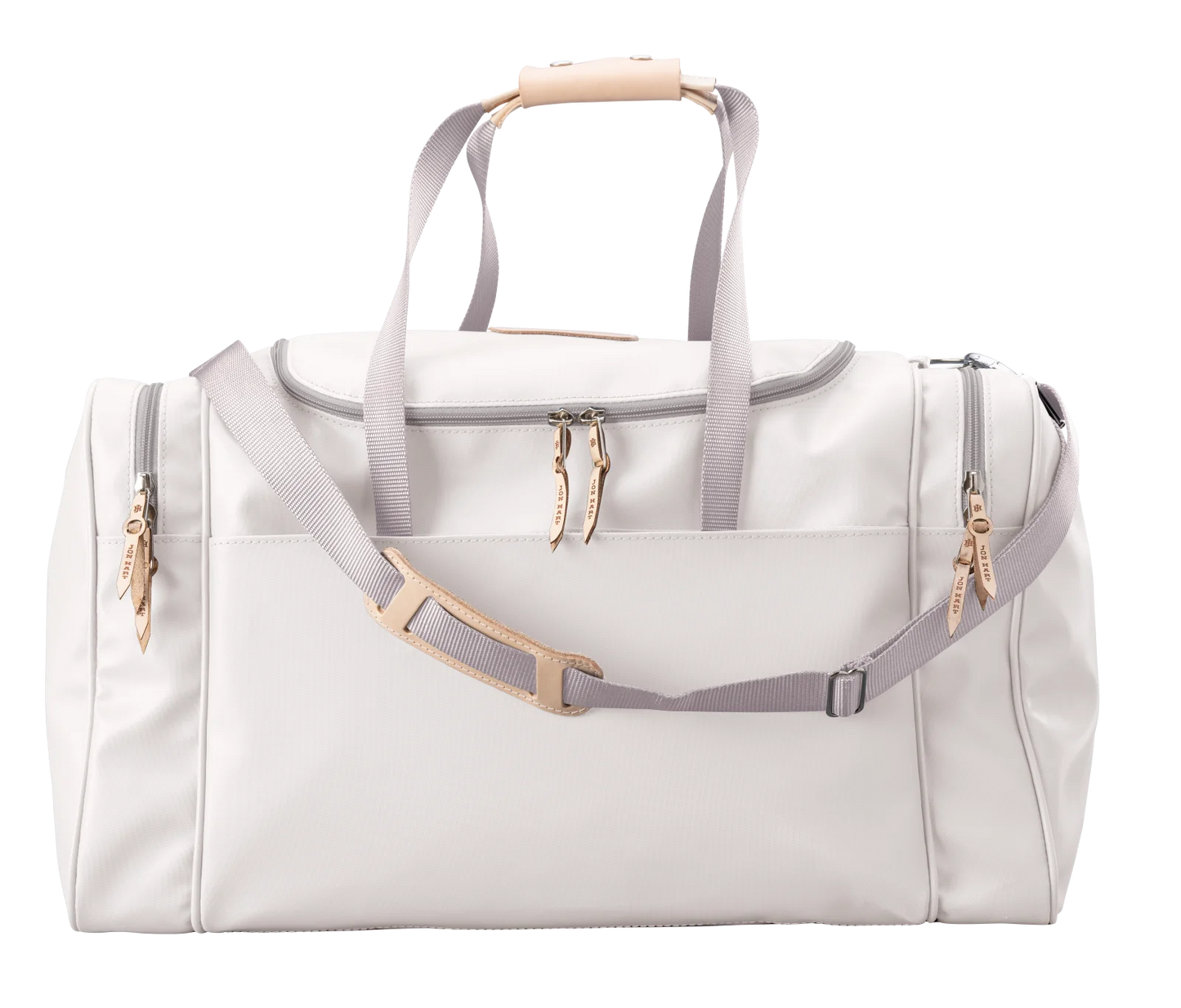 Large Square Duffel (Order in any color!) Duffel Bags Jon Hart White Coated Canvas  