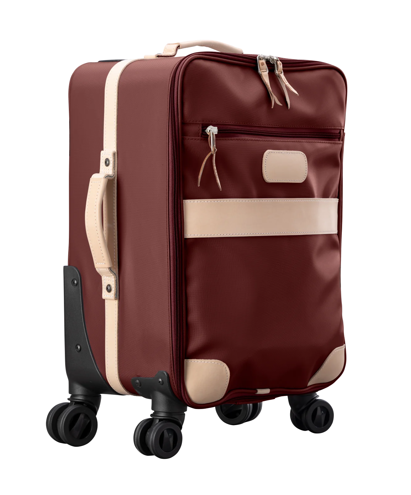 360 Carry On Wheels (Order in any color!) Suitcases Jon Hart Burgundy Coated Canvas  