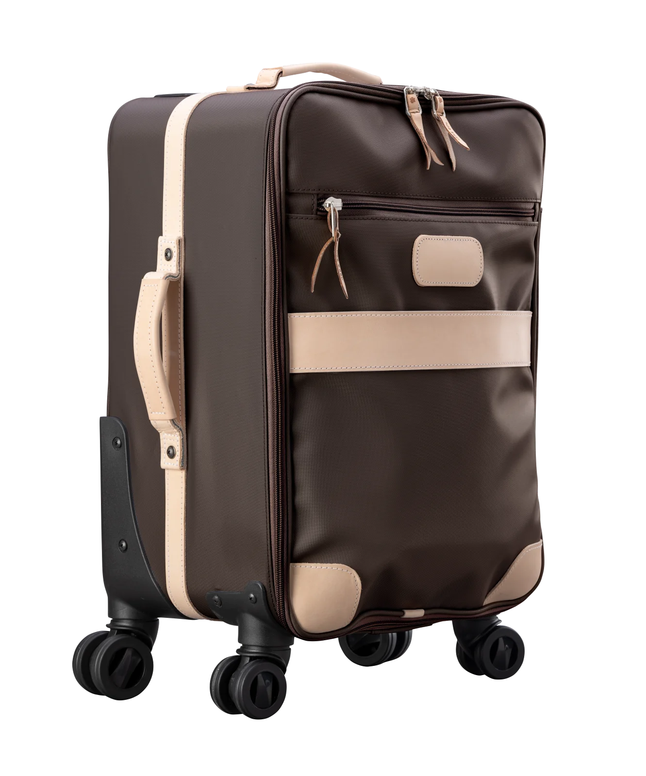 360 Carry On Wheels (Order in any color!) Suitcases Jon Hart Espresso Coated Canvas  