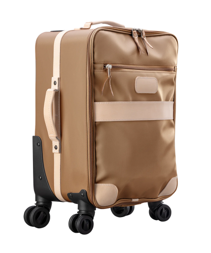 360 Carry On Wheels (Order in any color!) Suitcases Jon Hart Saddle Coated Canvas  