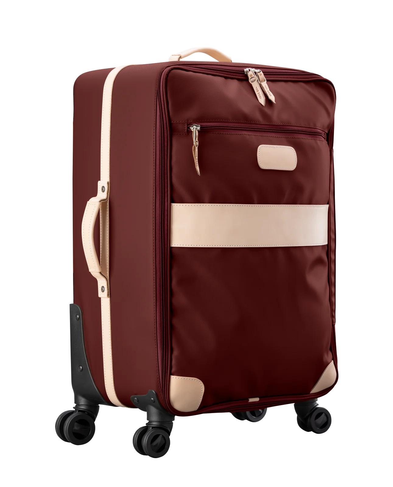 360 Large Wheels + Garment Sleeve (Order in any color!) Suitcases Jon Hart Burgundy Coated Canvas  