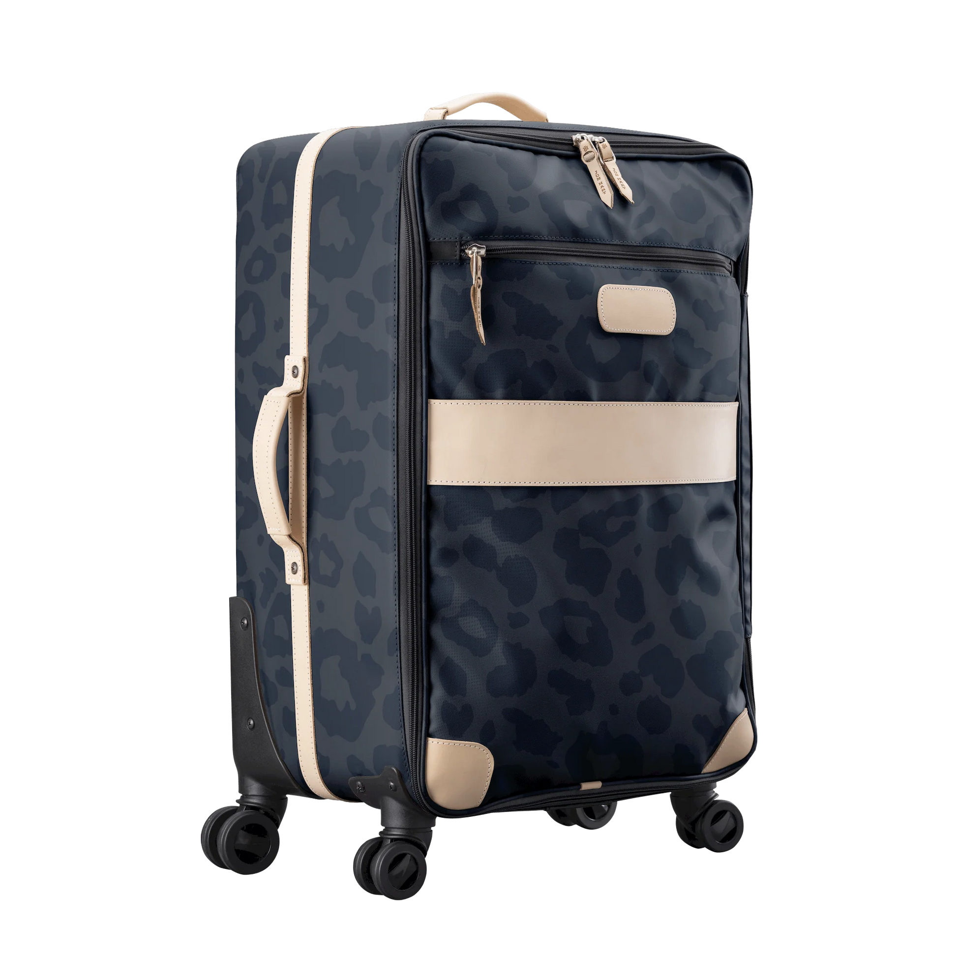 360 Large Wheels + Garment Sleeve (Order in any color!) Suitcases Jon Hart Dark Leopard Coated Canvas  