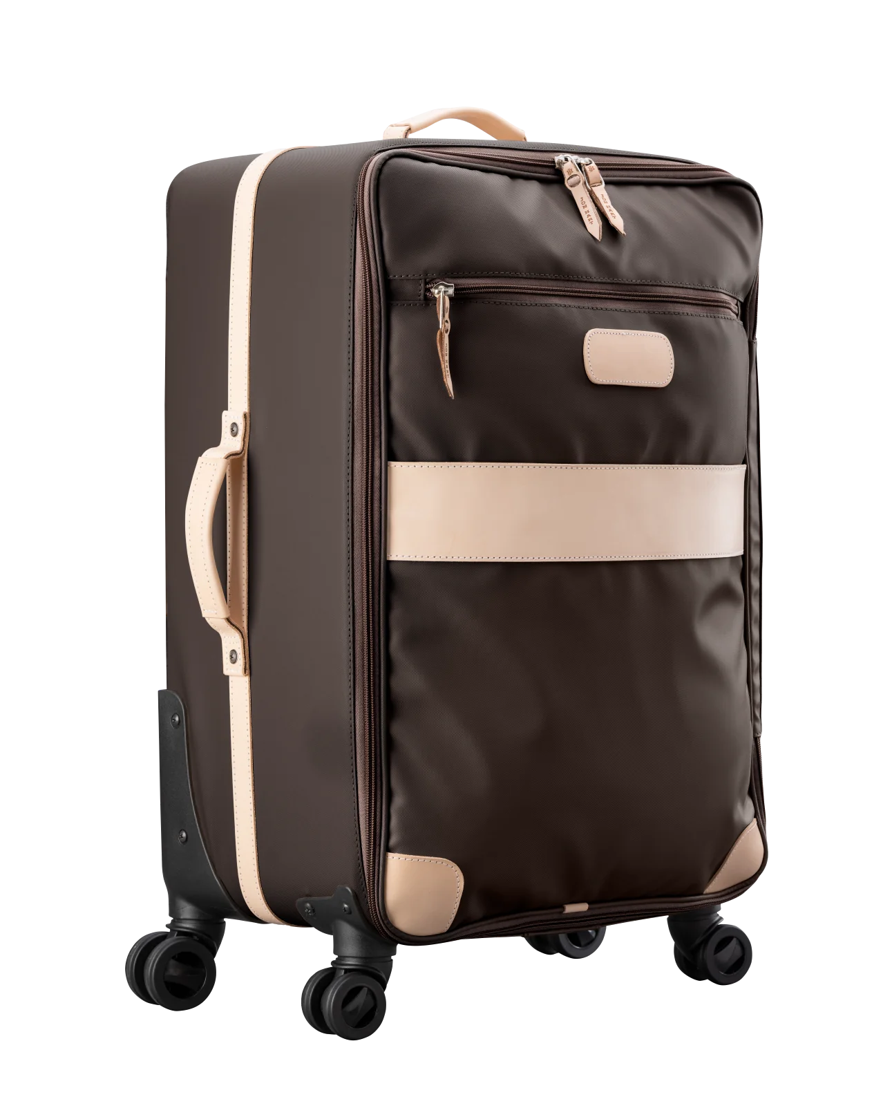 360 Large Wheels + Garment Sleeve (Order in any color!) Suitcases Jon Hart Espresso Coated Canvas  