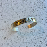 10MM Sterling Cuff with 14kt Texas