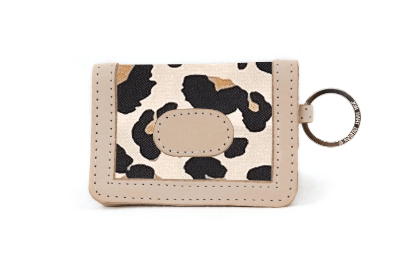 ID Wallet (Order in any color!) Wallets Jon Hart Leopard Coated Canvas  