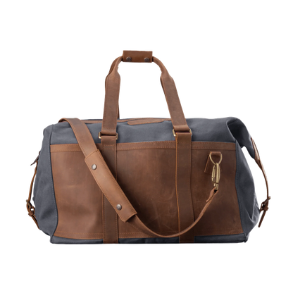 JH Duffel (Order in any color!) Travel Bags Jon Hart Smoke Cotton Canvas  