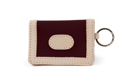 ID Wallet (Order in any color!) Wallets Jon Hart Burgundy Coated Canvas  