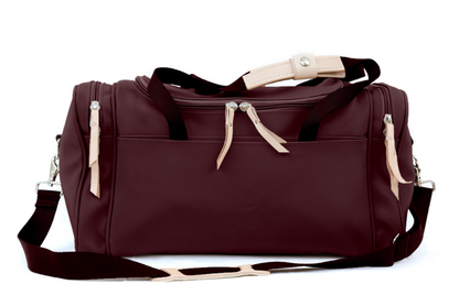 Small Square Duffel (Order in any color!) Duffel Bags Jon Hart Burgundy Coated Canvas  